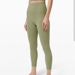 Lululemon Nulu highrise green leggings